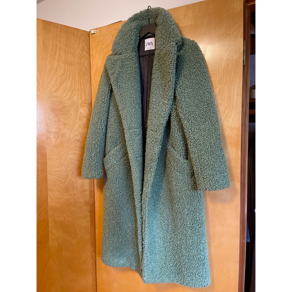 Zara Green Winter Coat